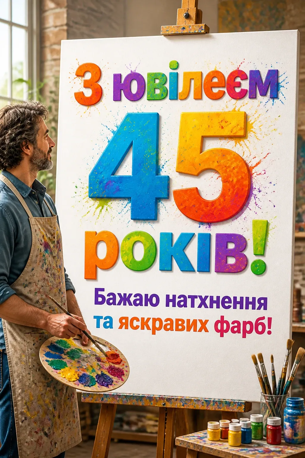 ювілеєм привітання з 45-річчям ювілеєм привітання з 45-річчям