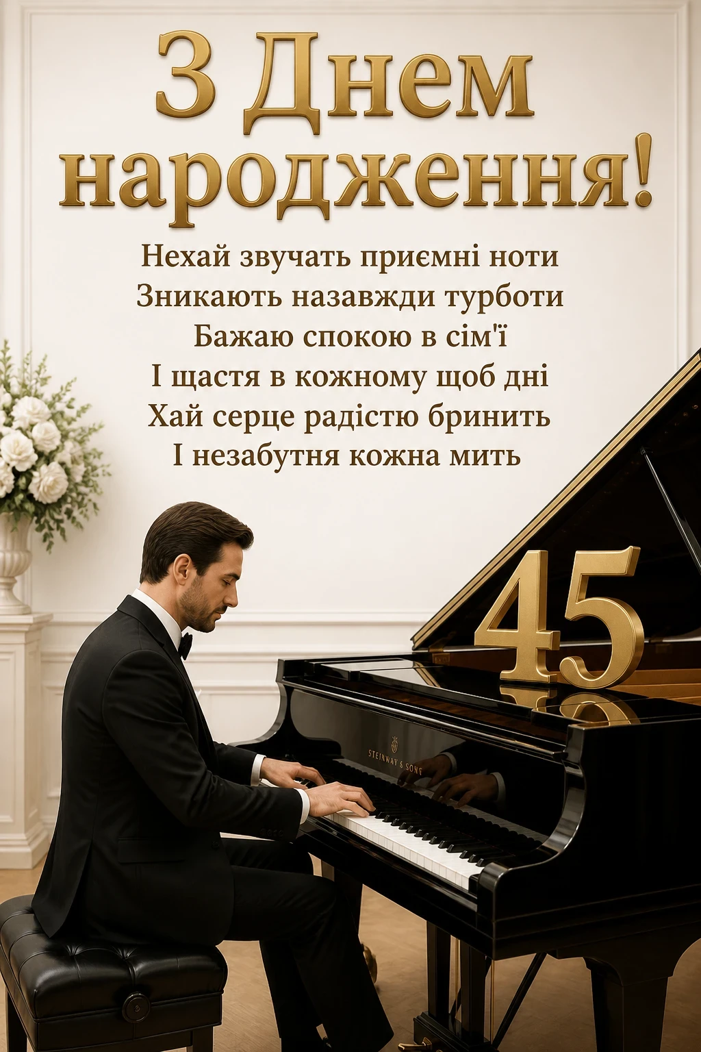 ювілеєм привітання з 45-річчям ювілеєм привітання з 45-річчям