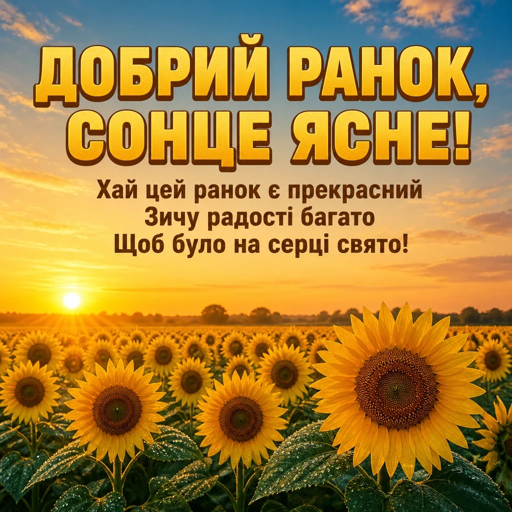привітання добрий ранок