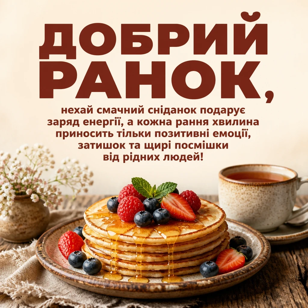 привітання добрий ранок