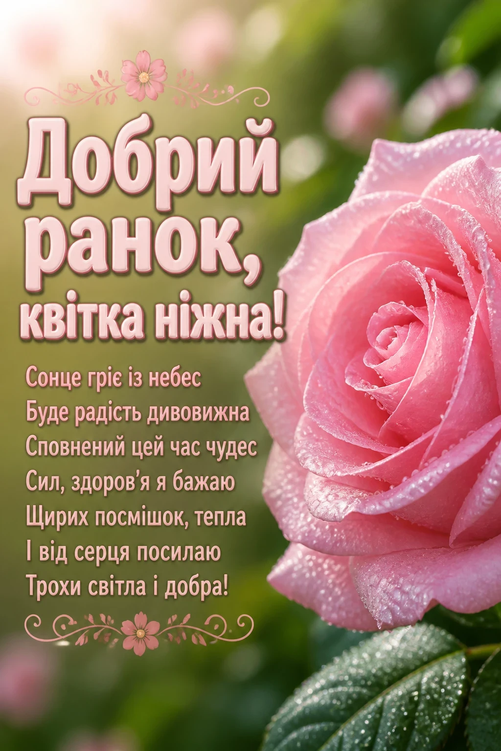 привітання добрий ранок