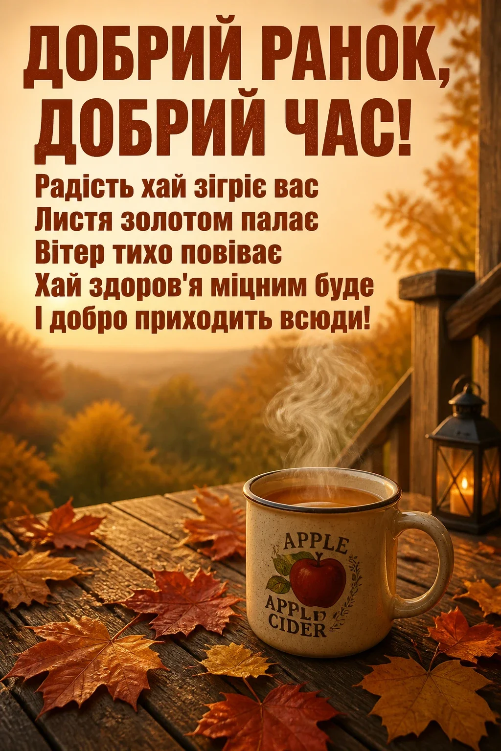 привітання добрий ранок