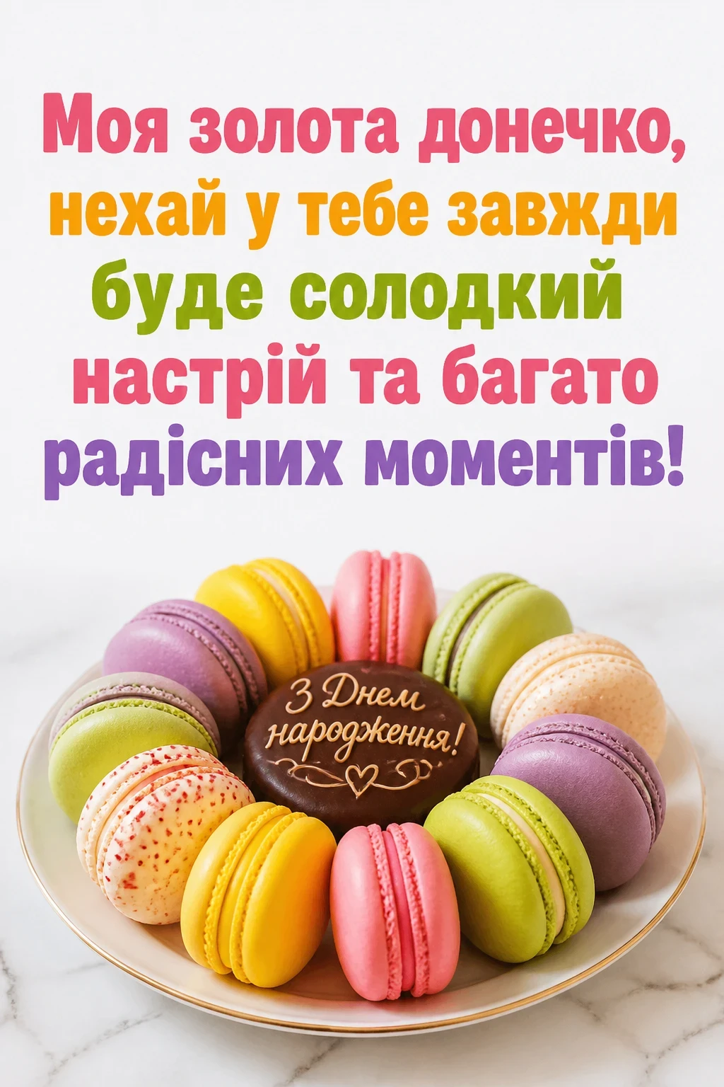 привітання донечку з днем народження