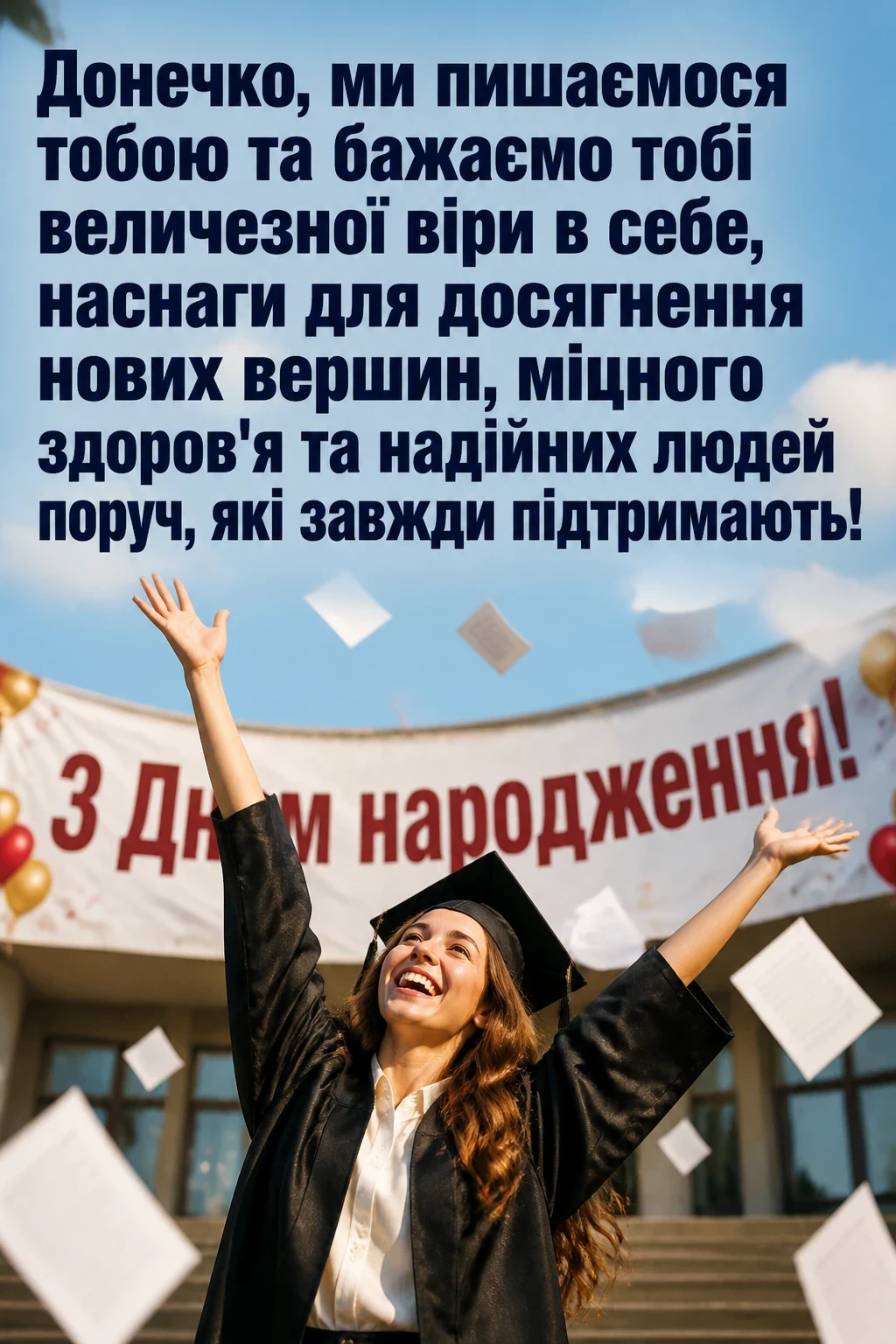 привітання донечку з днем народження