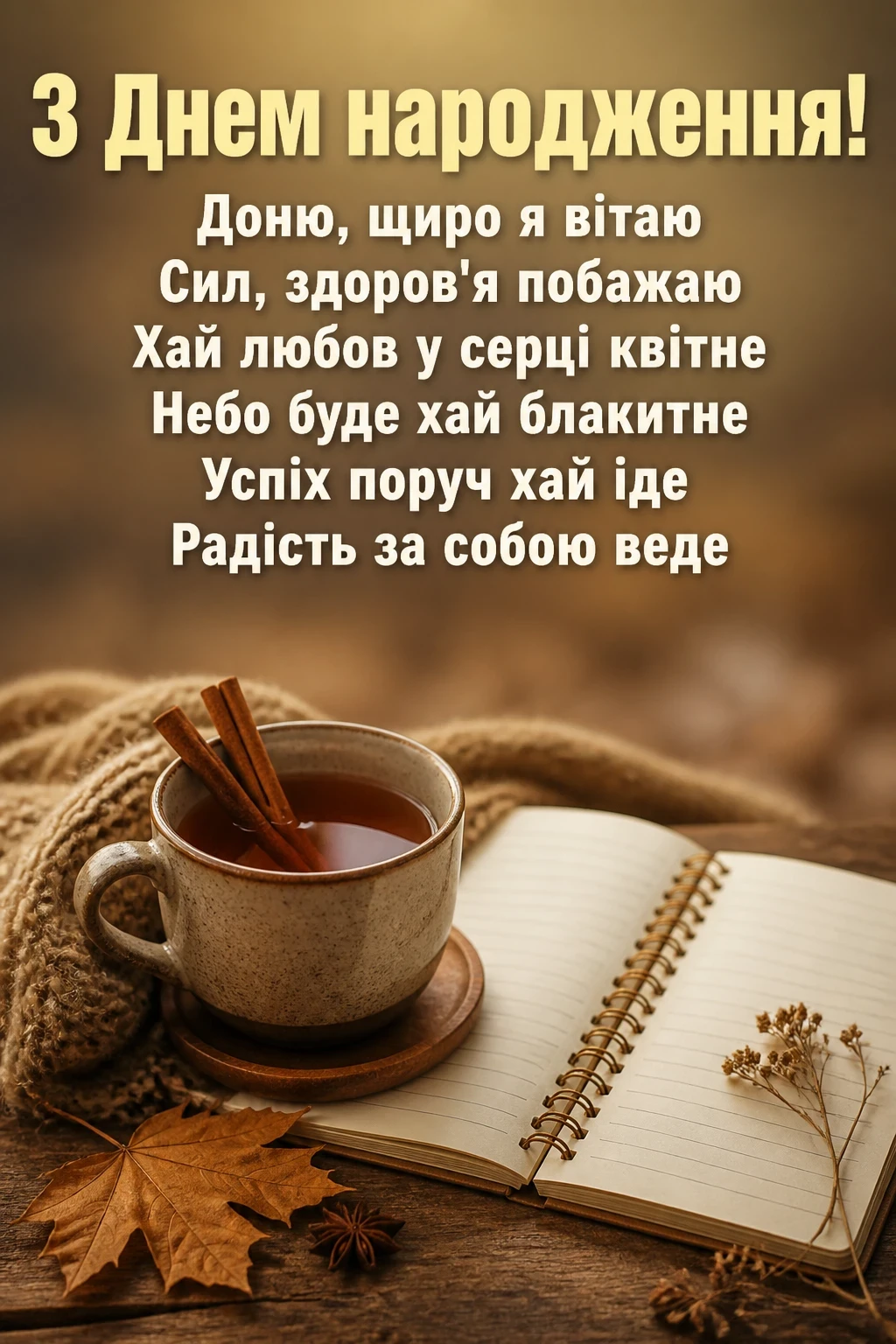 привітання донечку з днем народження