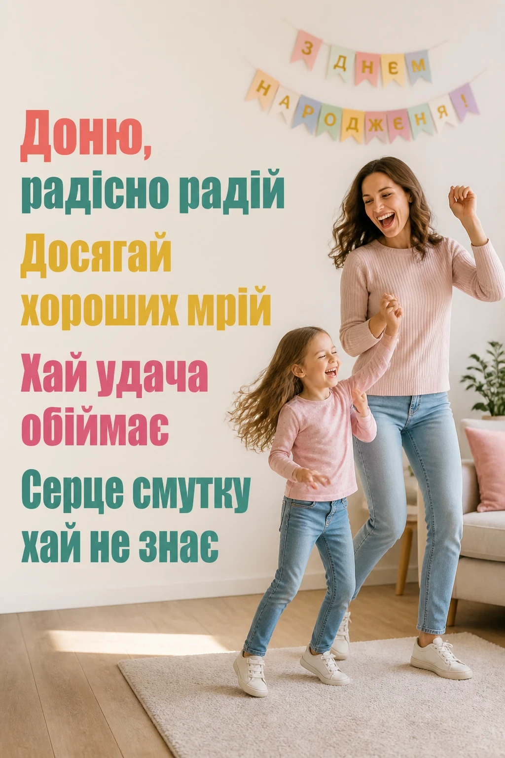 привітання донечку з днем народження