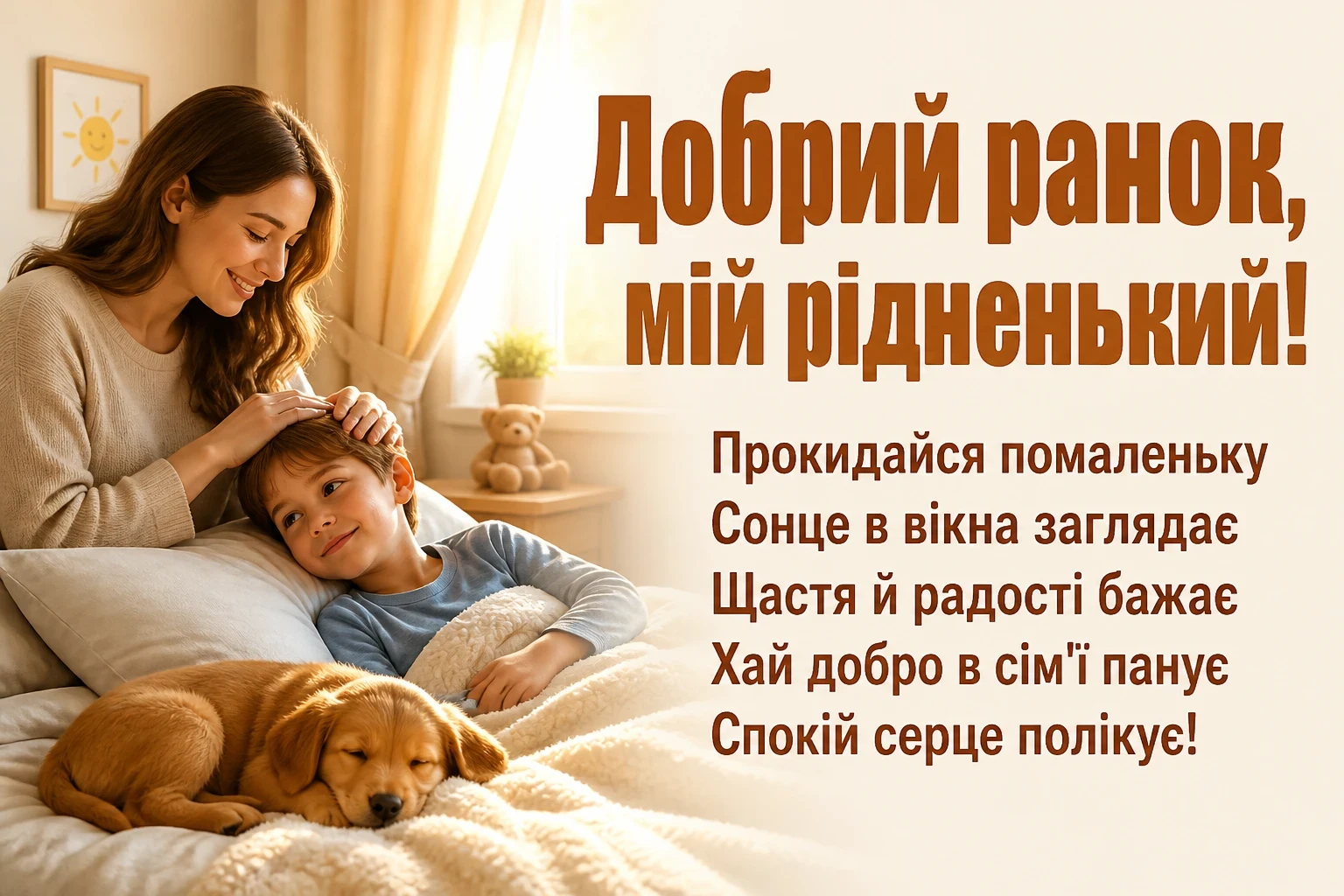 привітання добрий ранок