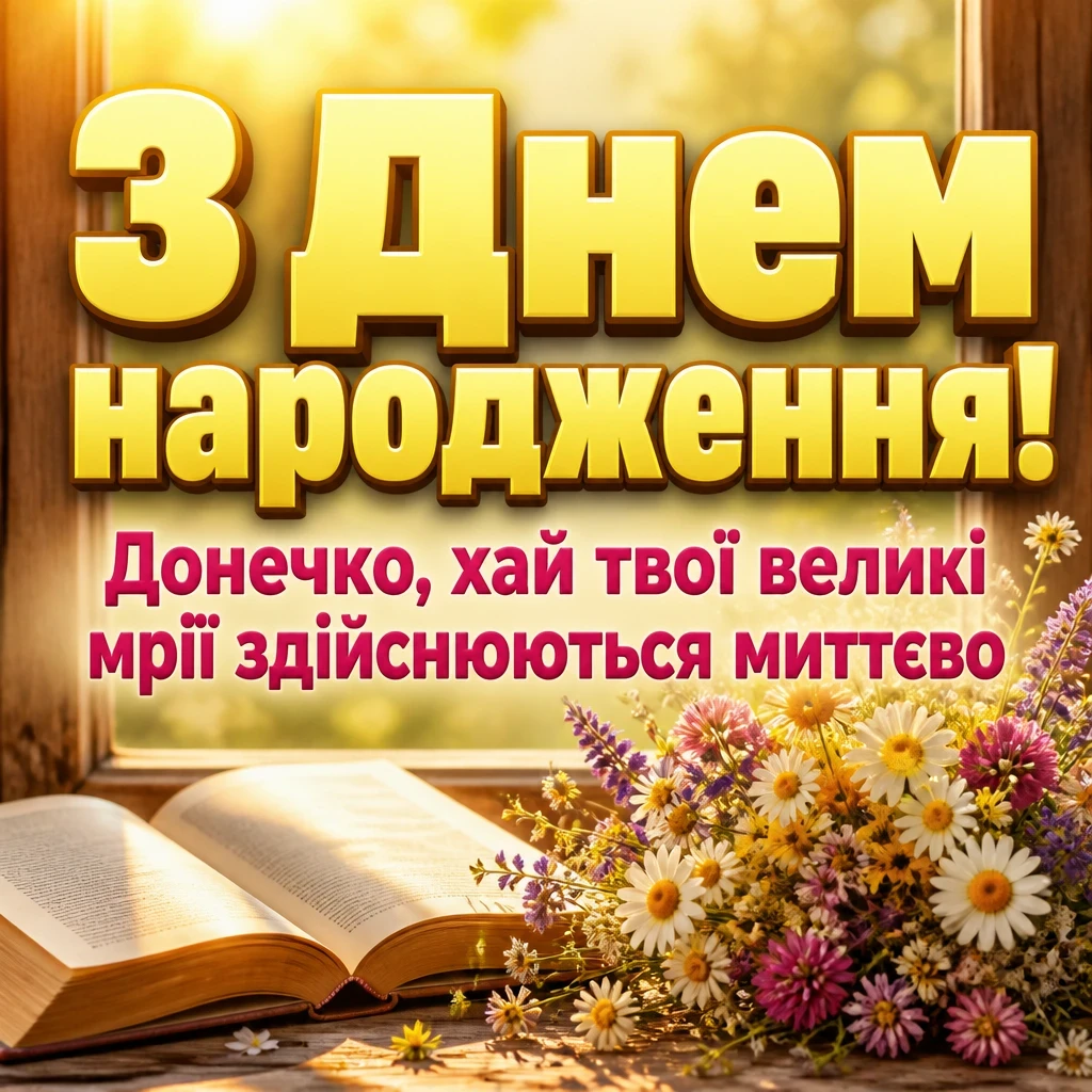 привітання донечці з днем народження своїми словами привітання донечці з днем народження своїми словами
