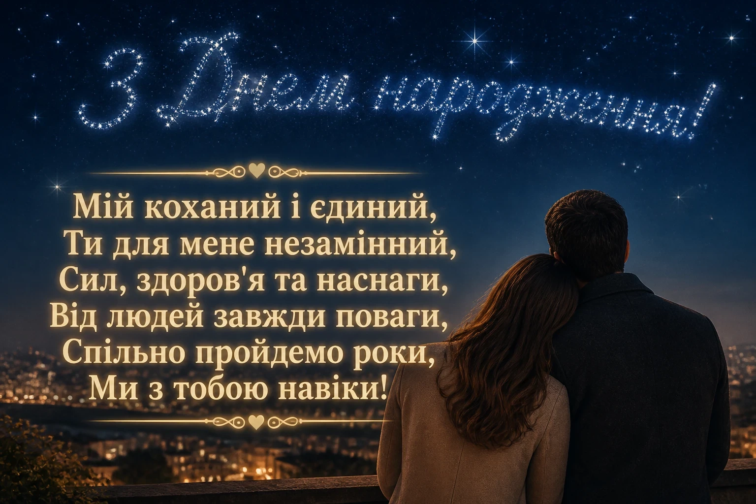 привітання з днем народження для чоловіка від дружини привітання з днем народження для чоловіка від дружини
