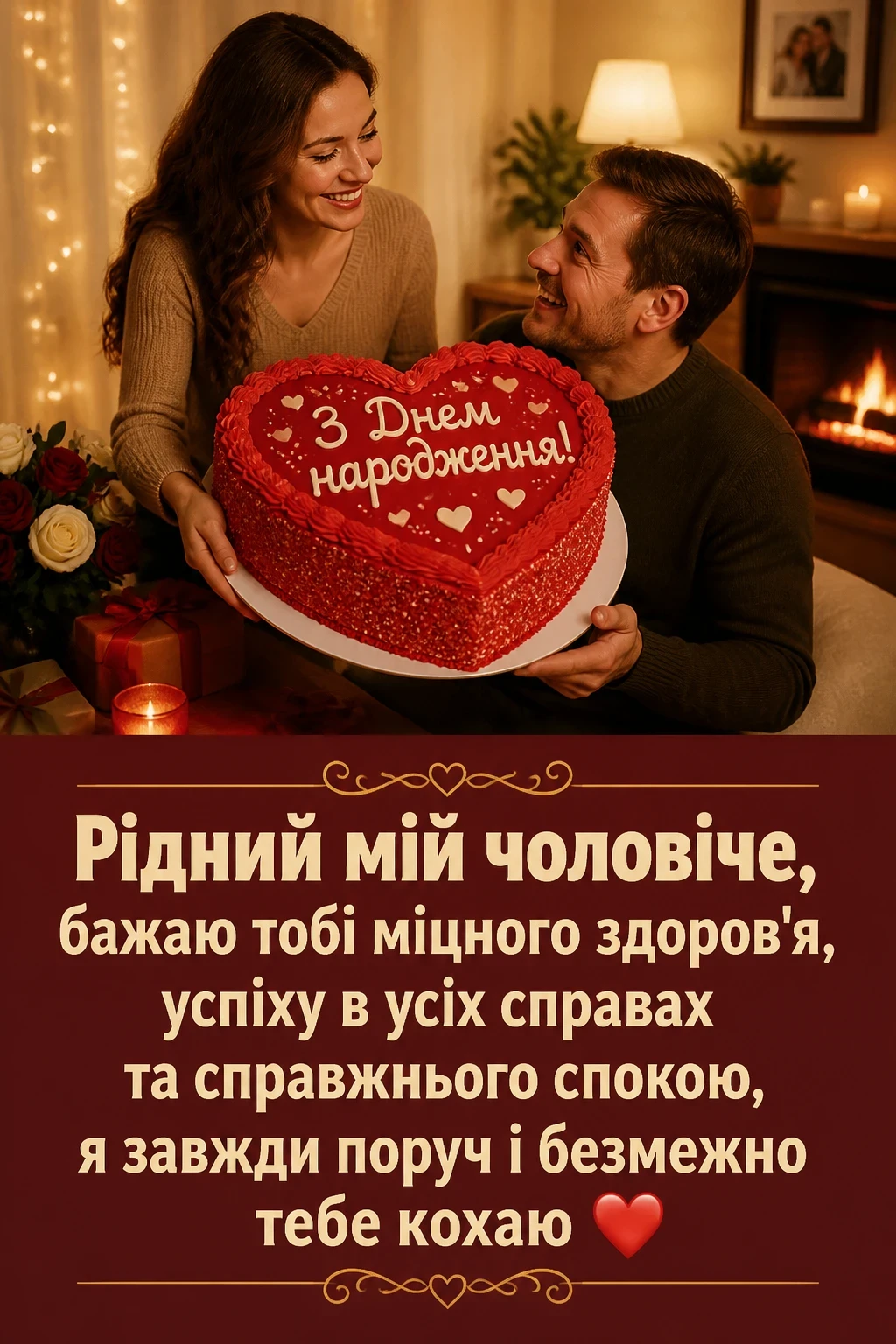 привітання з днем народження для чоловіка від дружини привітання з днем народження для чоловіка від дружини