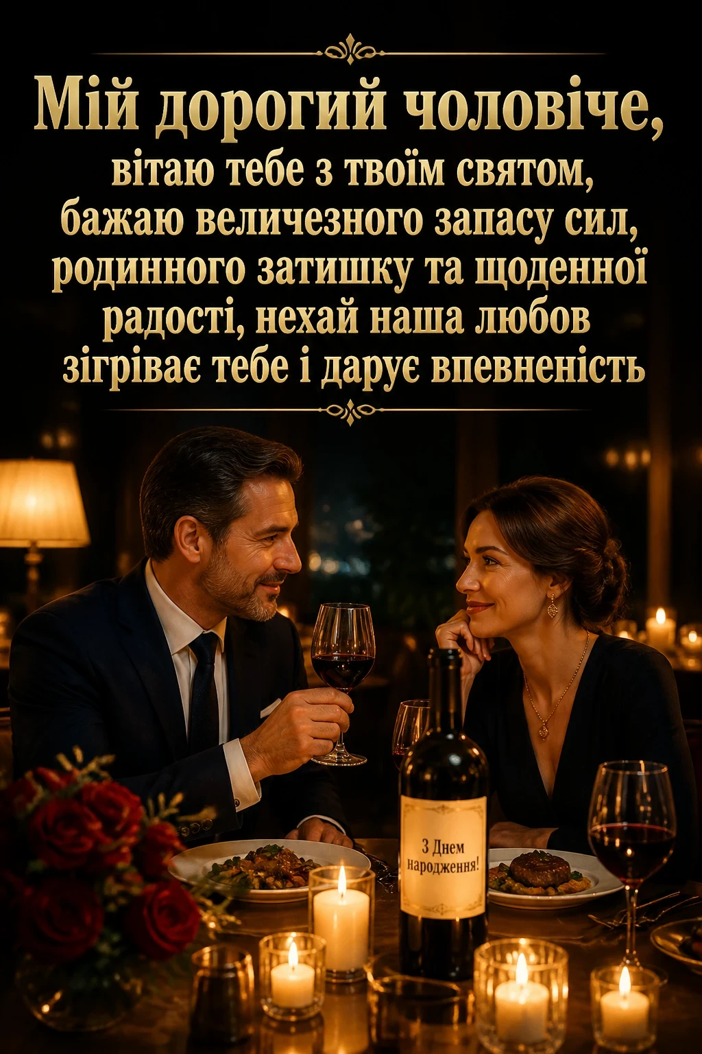 привітання з днем народження для чоловіка від дружини привітання з днем народження для чоловіка від дружини