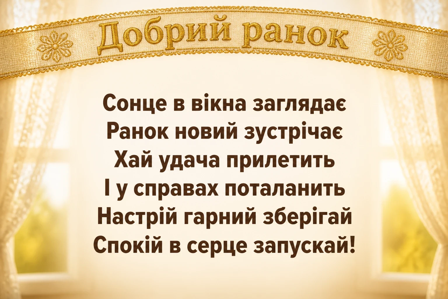 ранкове привітання ранкове привітання