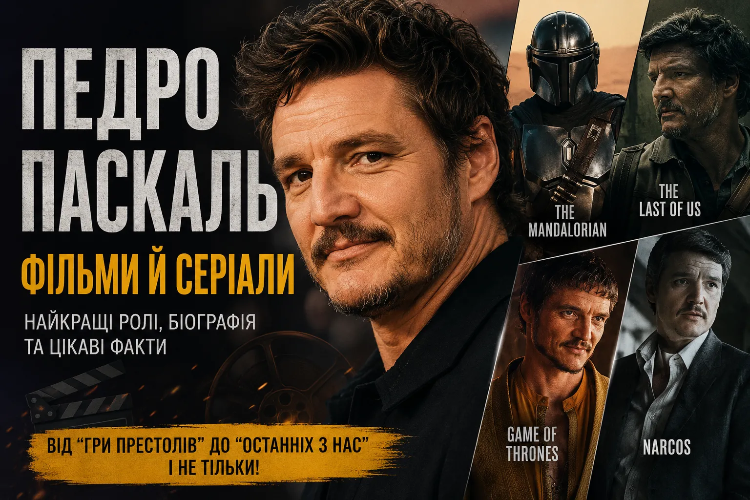 Повний список фільмів і серіалів за участю Педро Паскаля